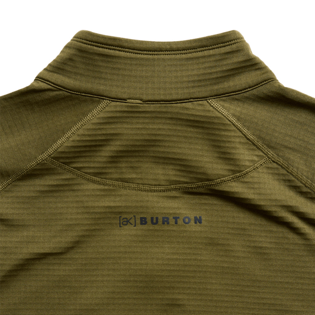 [ak] Helium Grid Fleece Half-Zip - Dried Moss