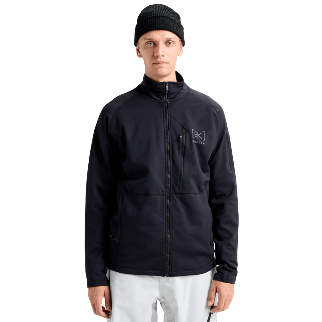 [ak] Baker Stretch Fleece Full-Zip - True Black