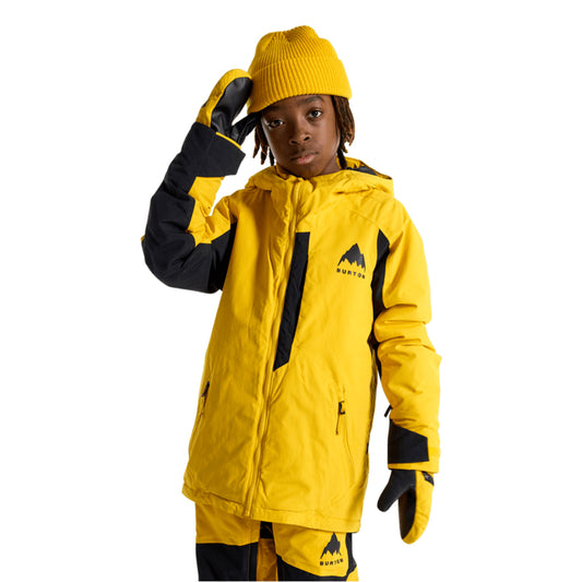 Kids' Burton Hillslope 2L Jacket - Goldenrod/True Black