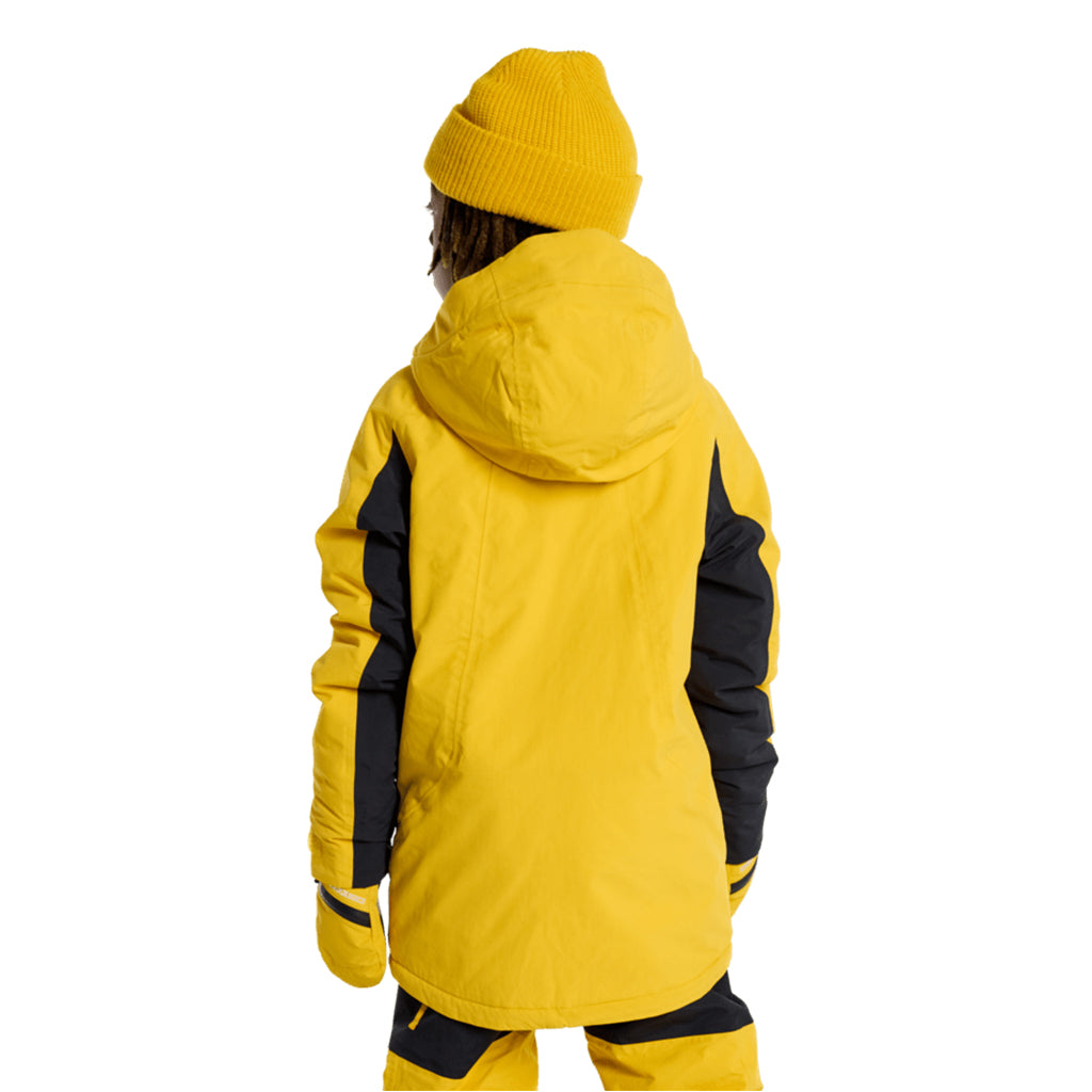 Kids' Burton Hillslope 2L Jacket - Goldenrod/True Black