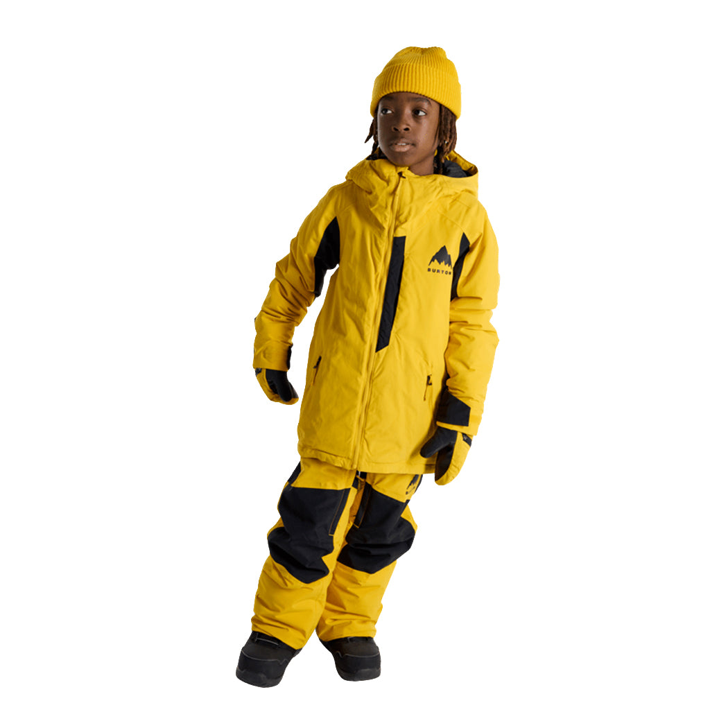 Kids' Burton Hillslope 2L Jacket - Goldenrod/True Black