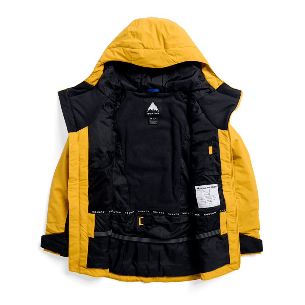 Kids' Burton Hillslope 2L Jacket - Goldenrod/True Black