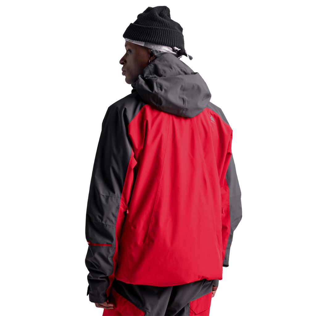 Reserve 2L Jacket - Gotham Gray/Geranium Red