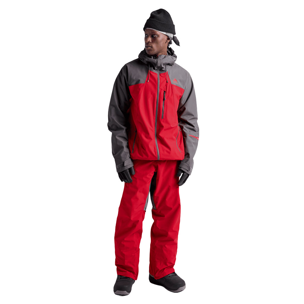 Reserve 2L Jacket - Gotham Gray/Geranium Red