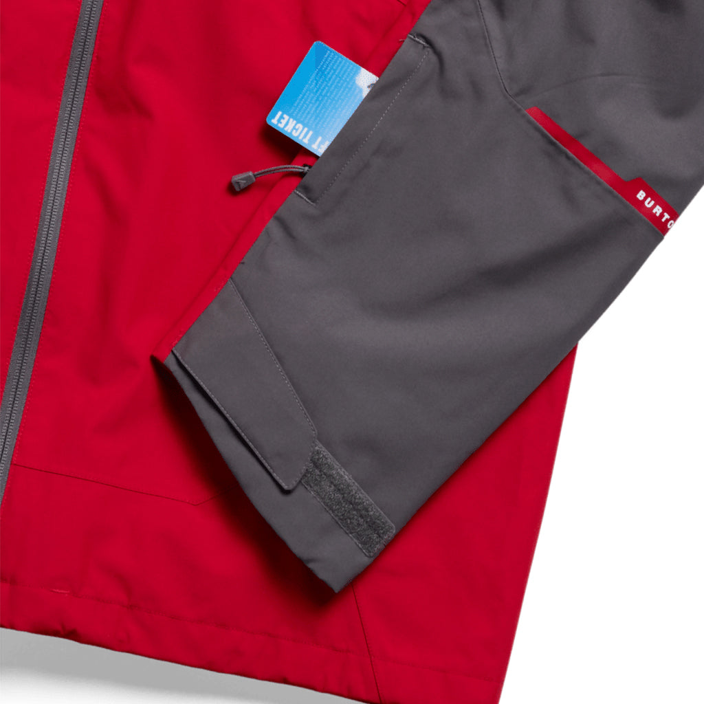 Reserve 2L Jacket - Gotham Gray/Geranium Red