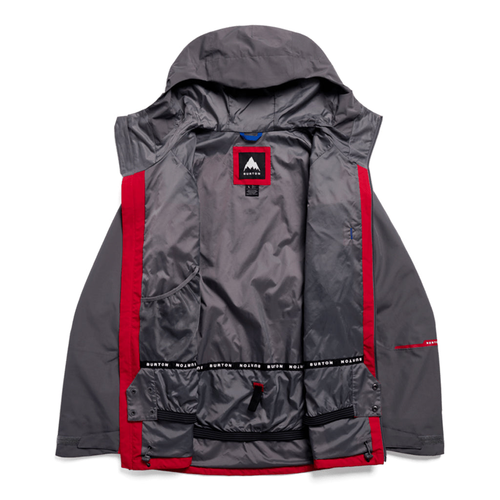 Reserve 2L Jacket - Gotham Gray/Geranium Red