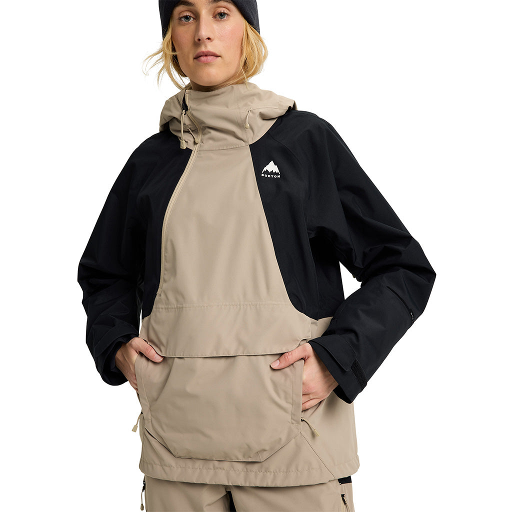 Wms Reserve 2L Relaxed Anorak - Summit Taupe/True Black