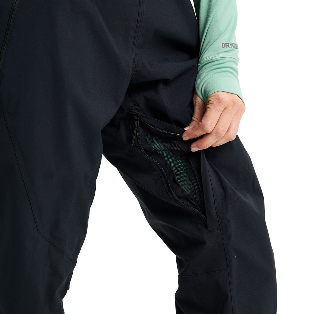 Wms Reserve 2L Stretch Bibs - True Black