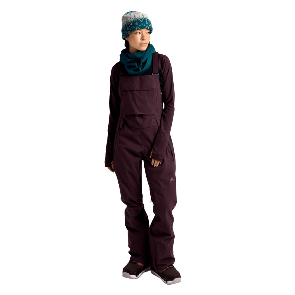 Wms Reserve 2L Stretch Bib Pants - Bear Hug Brown
