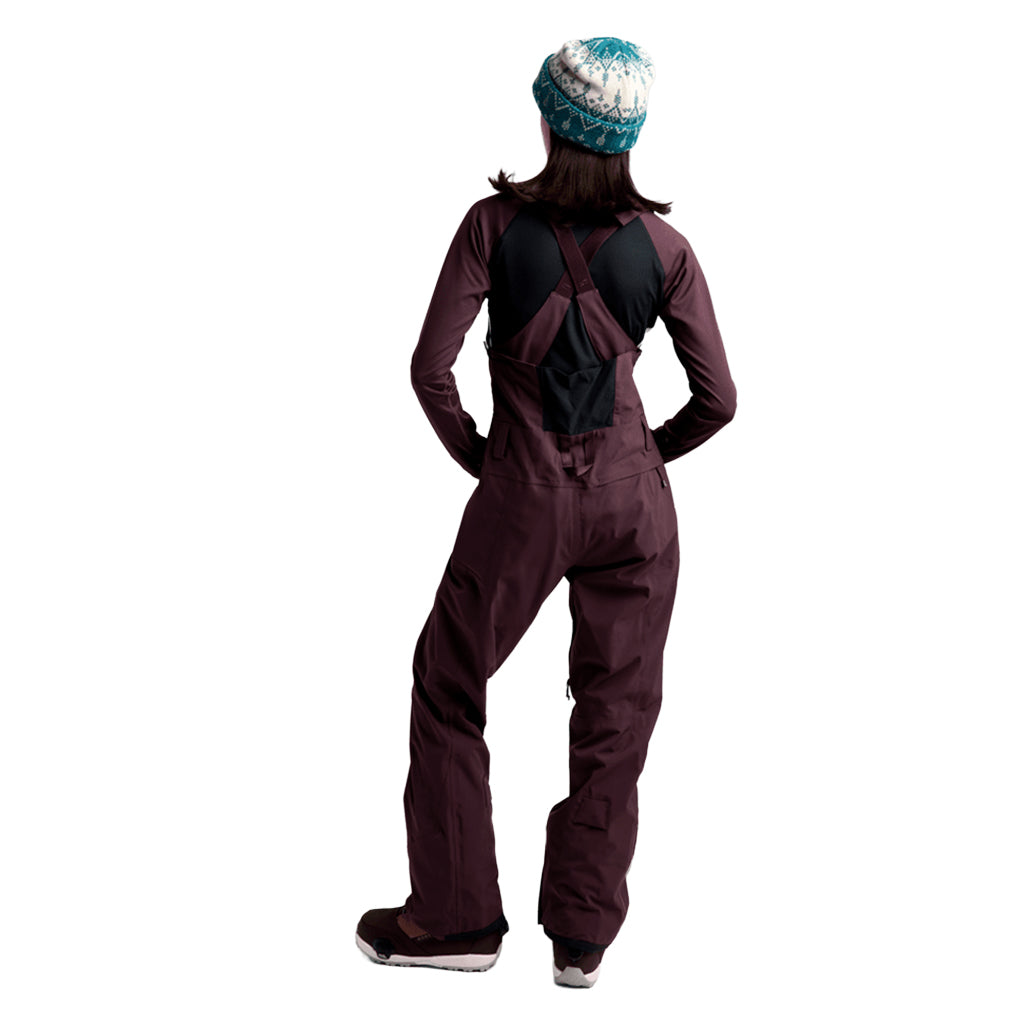 Wms Reserve 2L Stretch Bib Pants - Bear Hug Brown
