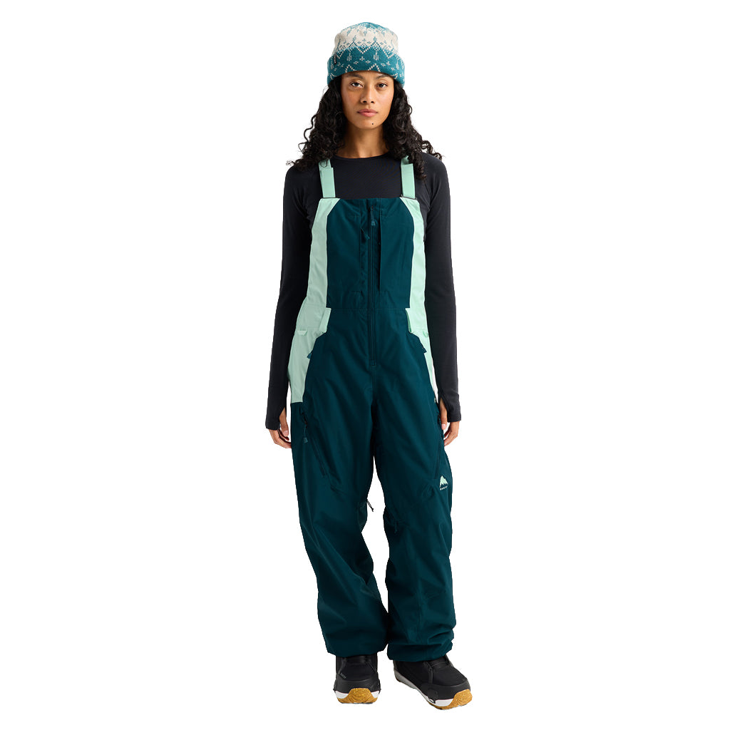 Wms Reserve 2L Bib Pants - Atlantic Teal/Spring Frost