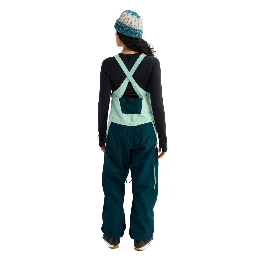 Wms Reserve 2L Bib Pants - Atlantic Teal/Spring Frost