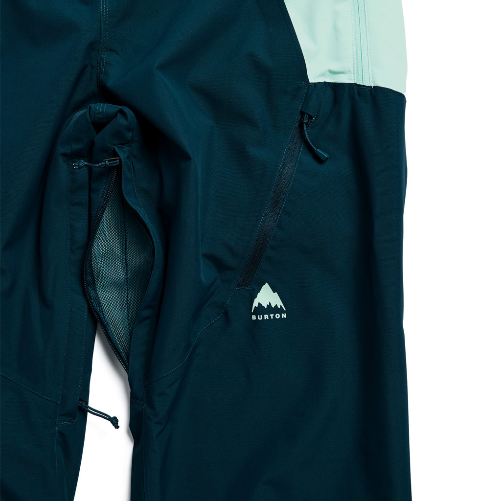 Wms Reserve 2L Bib Pants - Atlantic Teal/Spring Frost