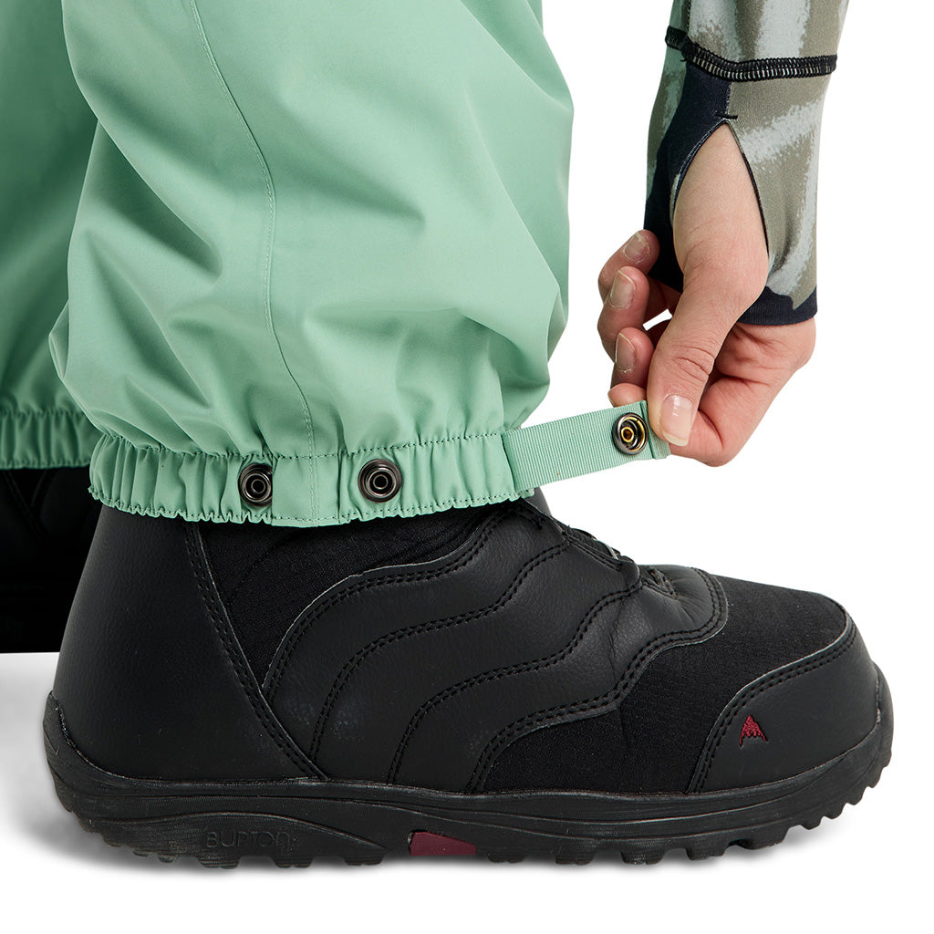 Wms Reserve 2L Bib Pants - Soft Sage / True Black