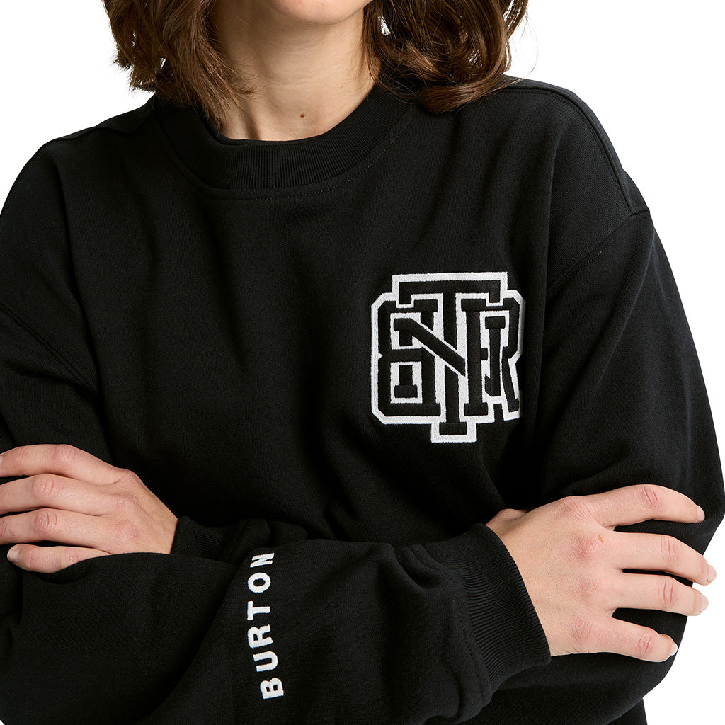 Collegiate Crew Sweatshirt - True Black