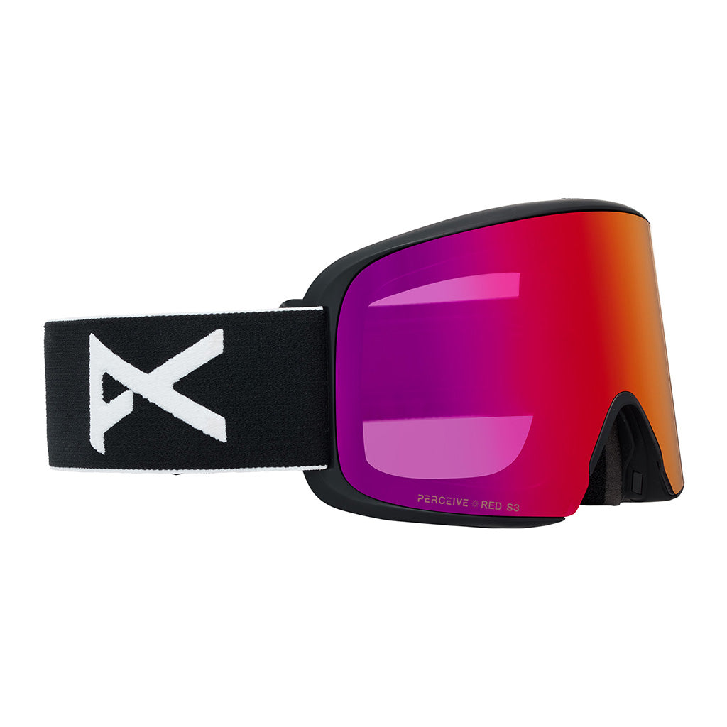 M6 Goggles Low Bridge - Black/Perceive Sunny Red