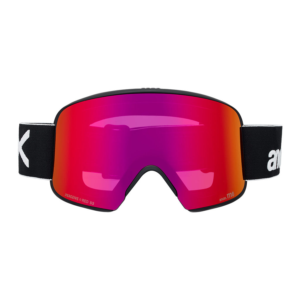 M6 Goggles Low Bridge - Black/Perceive Sunny Red
