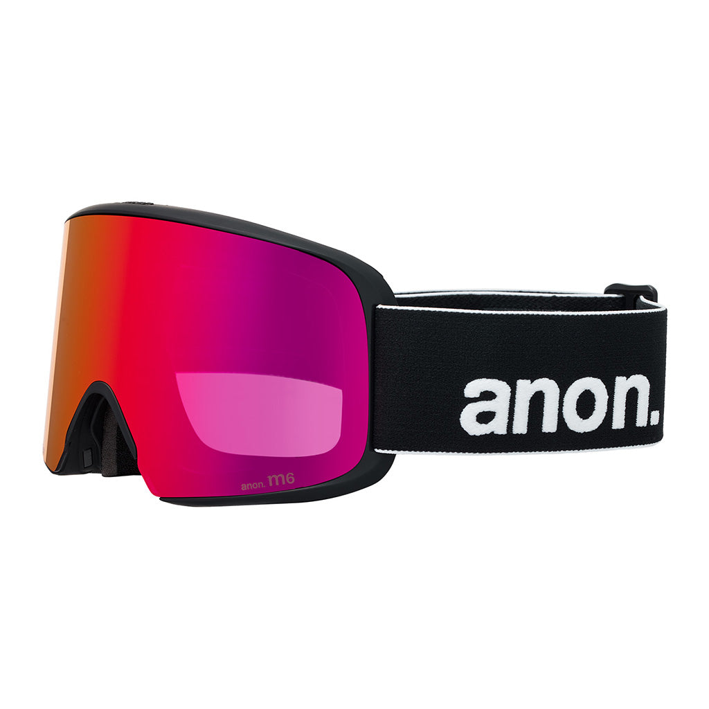 M6 Goggles Low Bridge - Black/Perceive Sunny Red