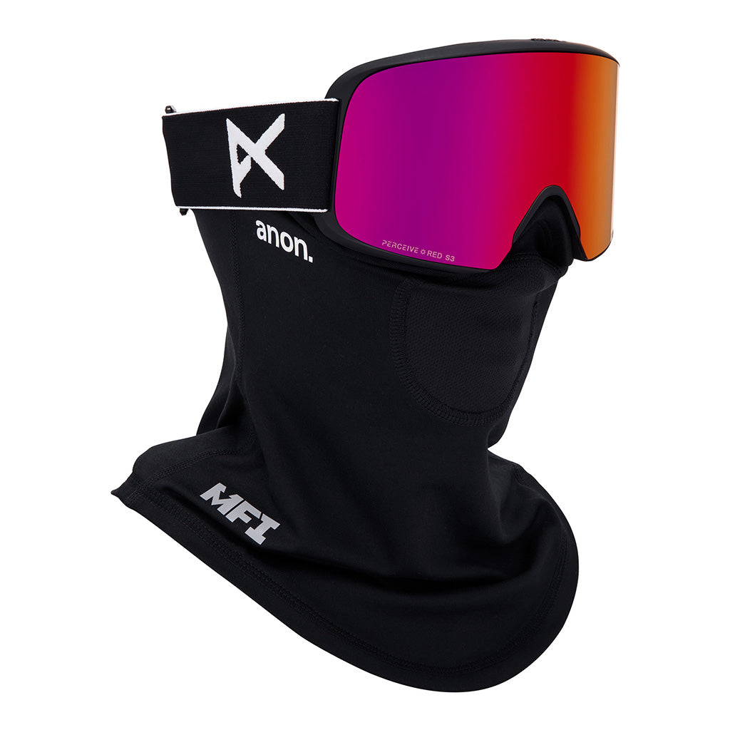 M6 Goggles Low Bridge - Black/Perceive Sunny Red