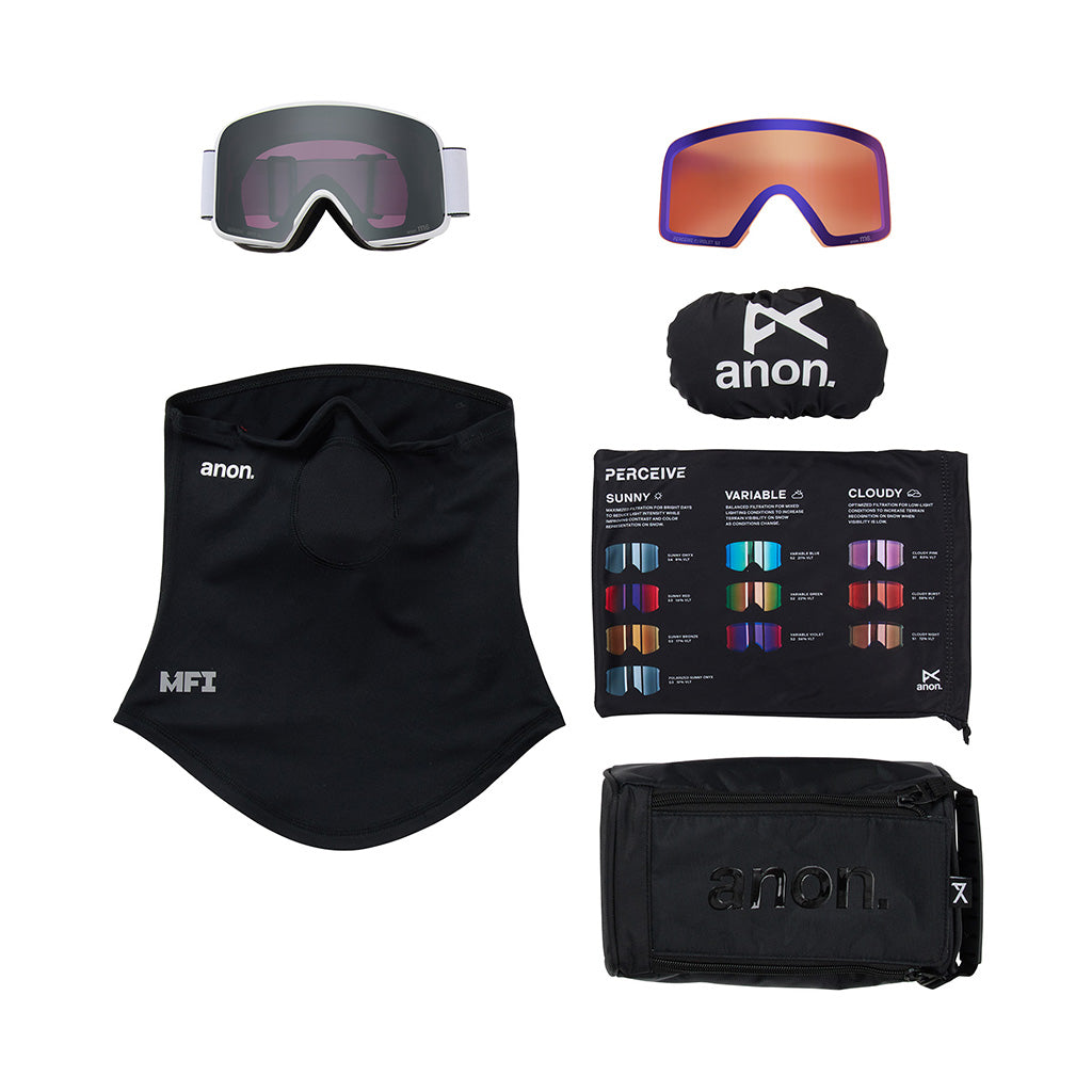 M6 Goggles - White/Perceive Sunny Onyx