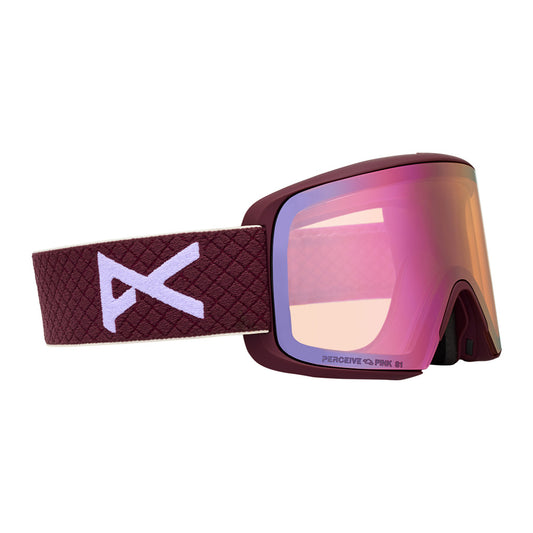 M6S Goggles Frame: Deep Cherry, Lens: Perceive Clo