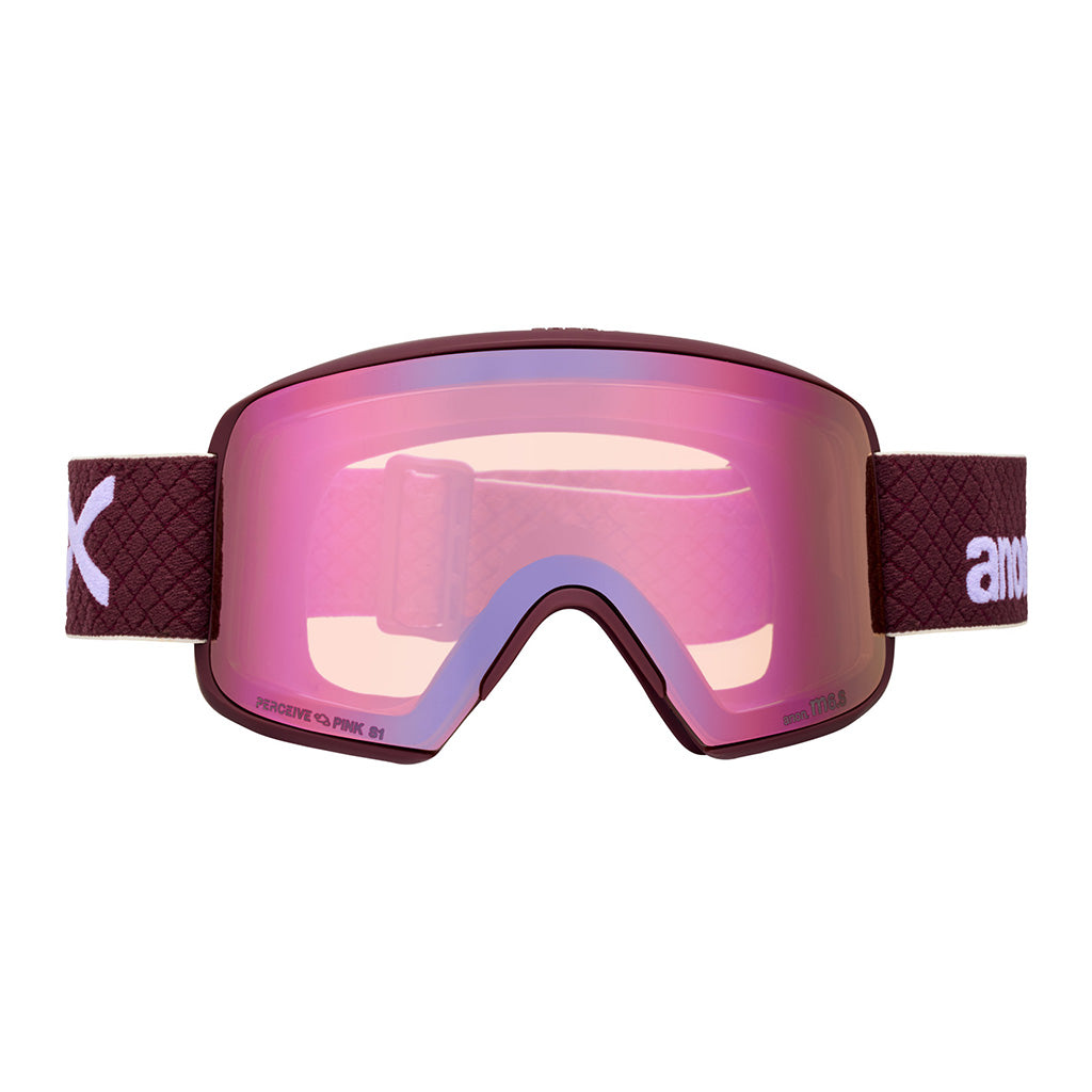 M6S Goggles Frame: Deep Cherry, Lens: Perceive Clo