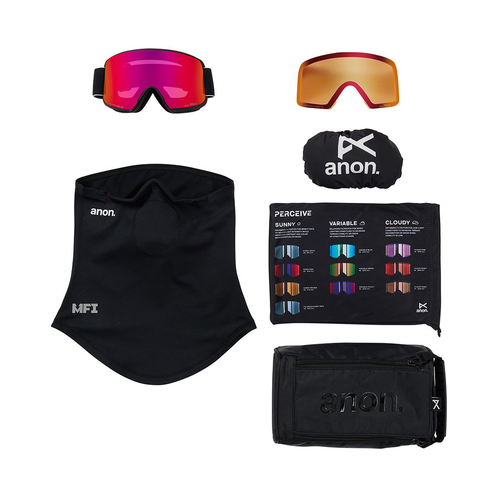 M6S Goggles - Black/Perceive Sunny Red
