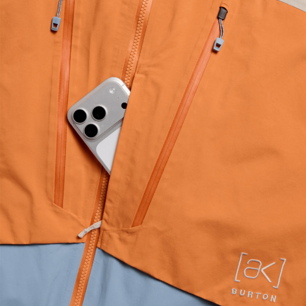 [ak] Swash Synthetic Insulated GORE-TEX 2L Jacket - Gray/Orange/Blue
