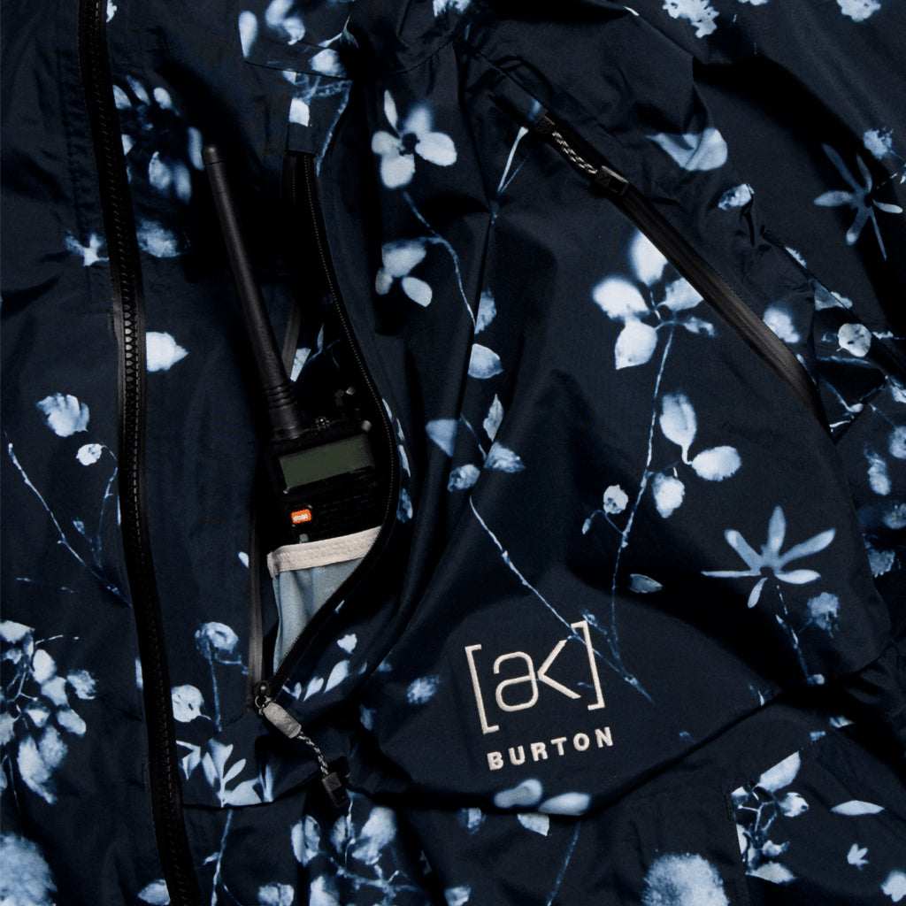 [ak] Cyclic GORE-TEX 2L Jacket - Cyanotype Floral