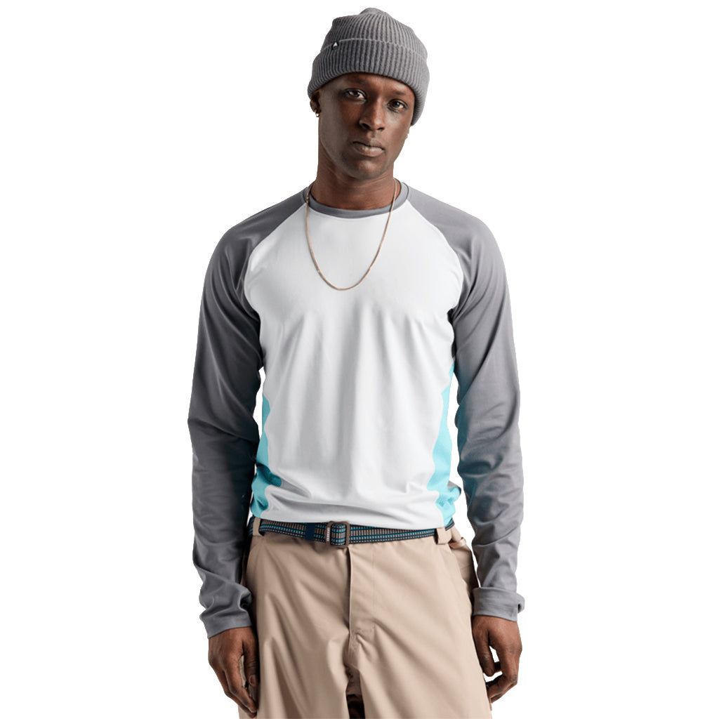Synthetic Midweight Base Layer Crew - Gray Cloud/Gotham Gray/Mineral Blue
