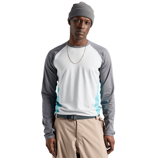 Synthetic Midweight Base Layer Crew - Gray Cloud/Gotham Gray/Mineral Blue