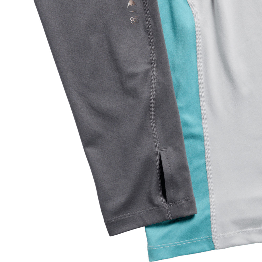 Synthetic Midweight Base Layer Crew - Gray Cloud/Gotham Gray/Mineral Blue