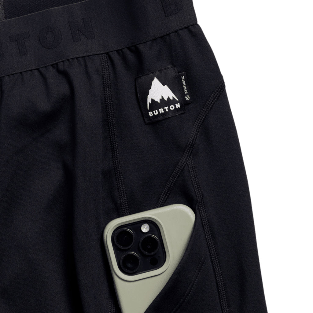 Synthetic Midweight Base Layer Pants - True Black