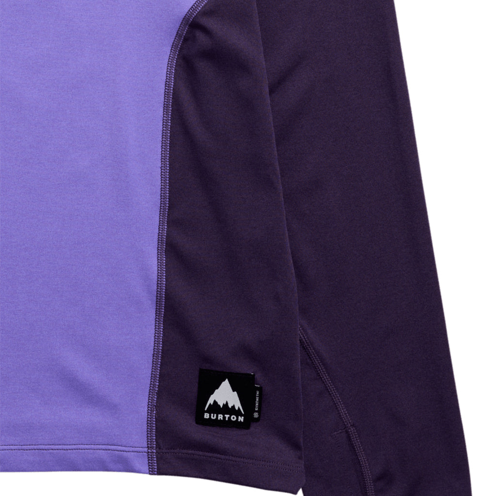 Synthetic Lightweight Base Layer Crewneck - Purple Voltage/Nightshade Purple