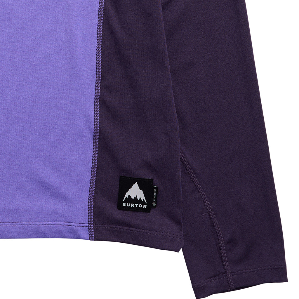 Synthetic Lightweight Base Layer Crewneck - Purple Voltage/Nightshade Purple
