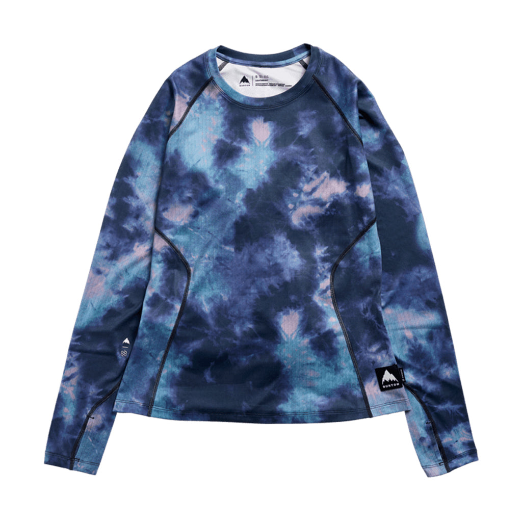 Wms Lightweight Base Layer Crewneck - Crystal Dye