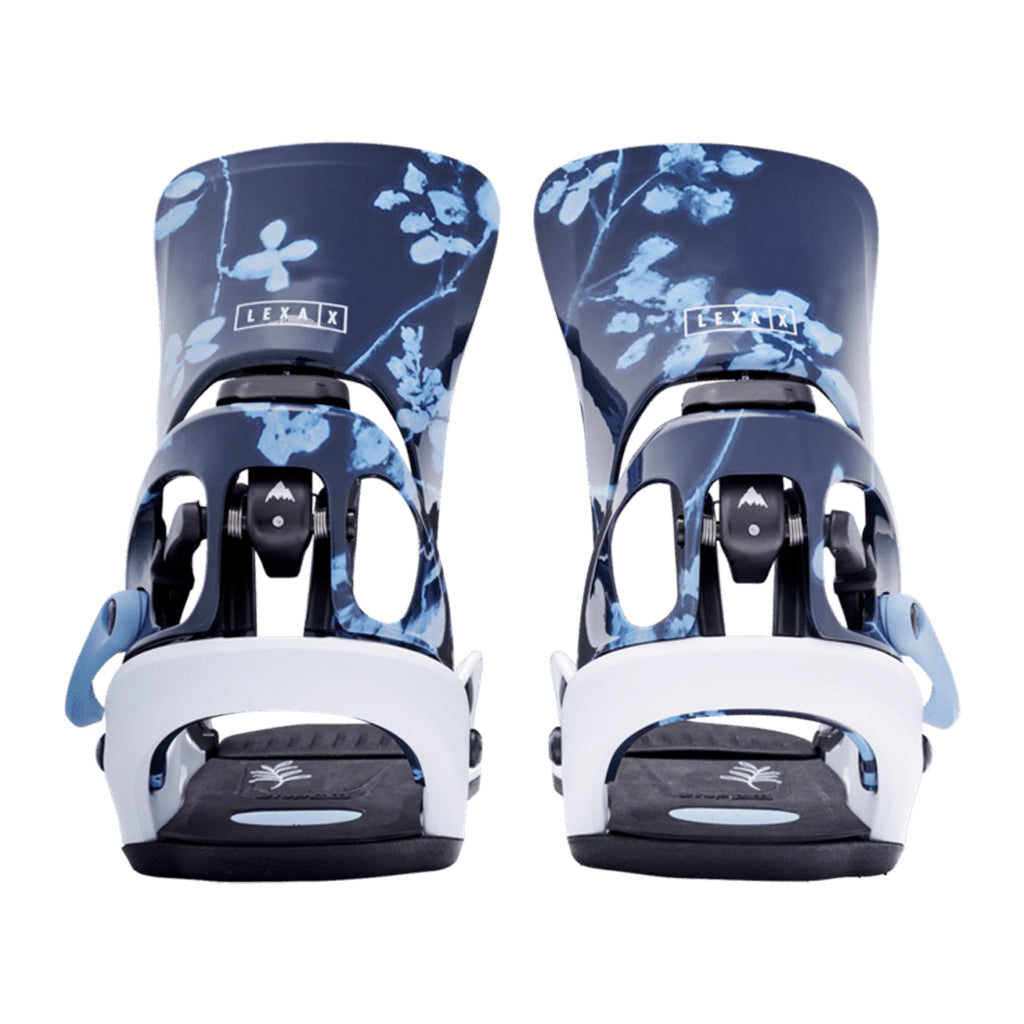 Wms Step On® Lexa X Bindings 26/27 - Cyanotype Floral/White