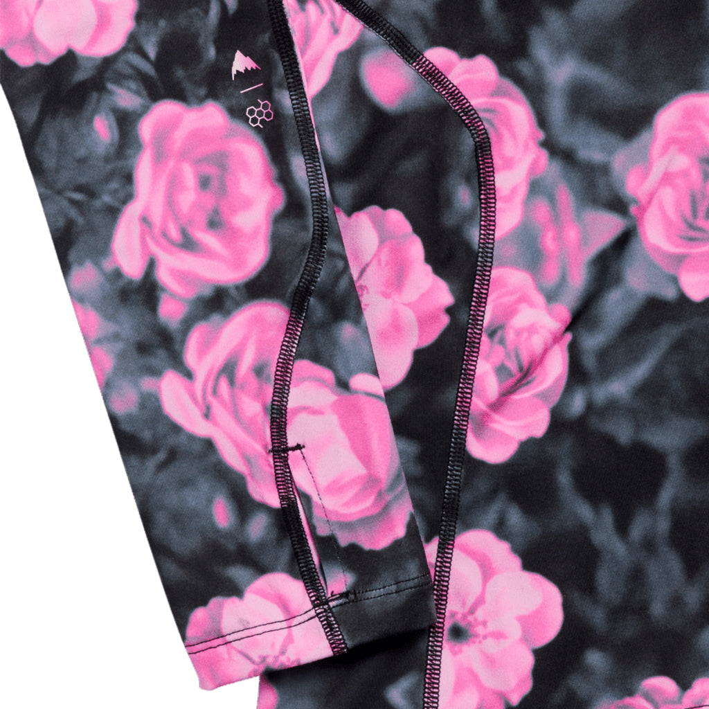 Wms Synthetic Midweight Base Layer Long Neck - Shockwave Floral