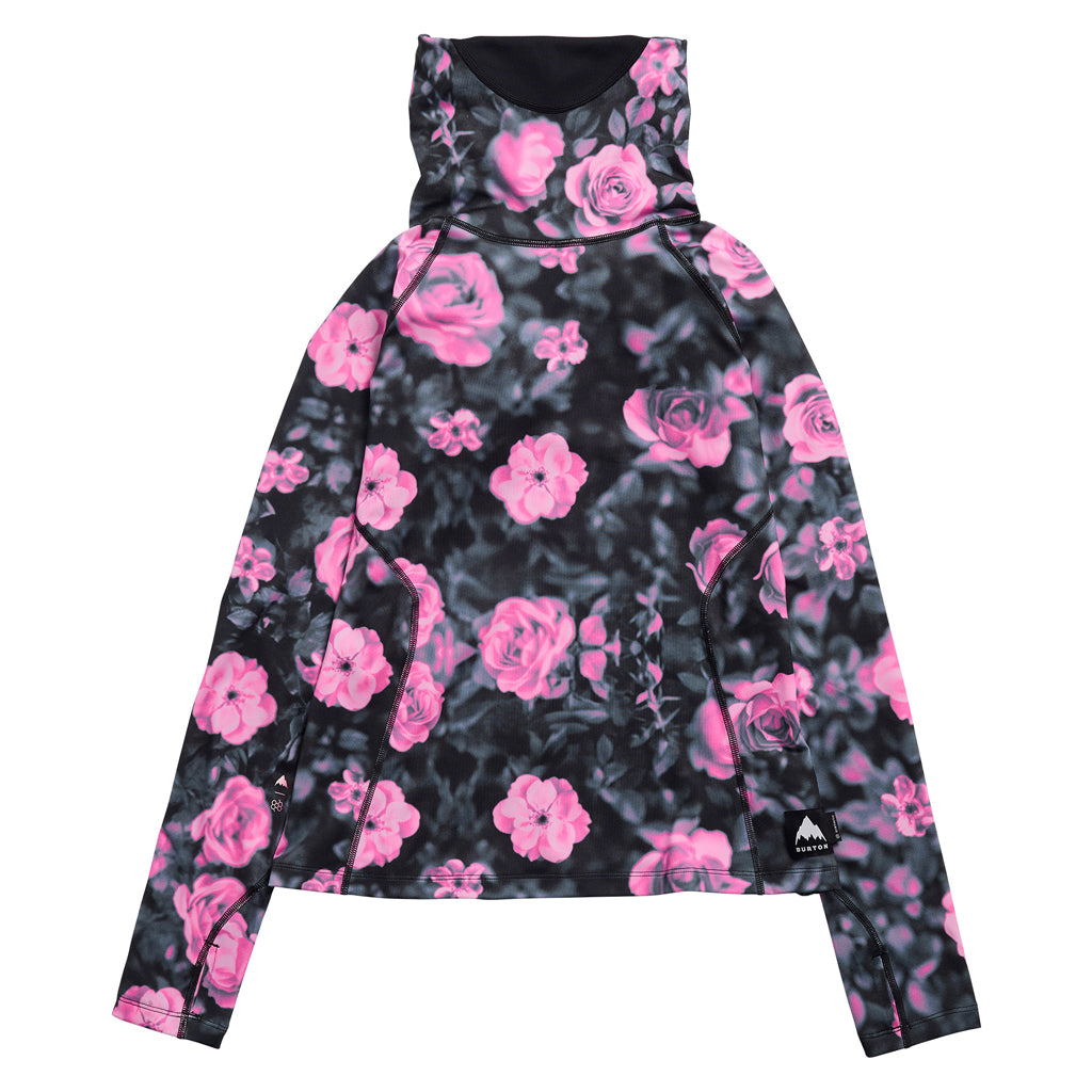 Wms Synthetic Midweight Base Layer Long Neck - Shockwave Floral