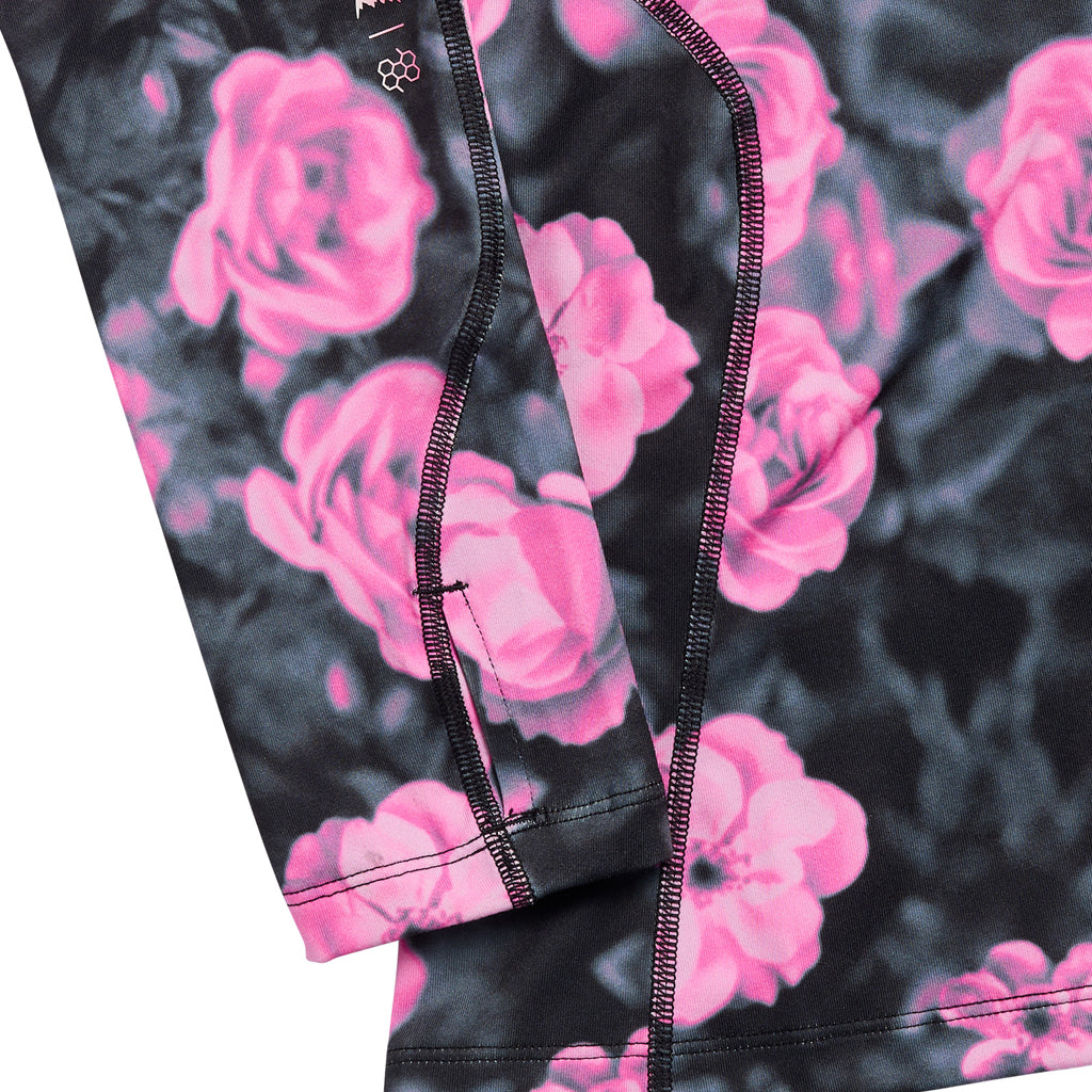 Wms Synthetic Midweight Base Layer Long Neck - Shockwave Floral