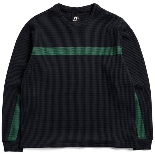 AG Tech Layer Waffle Crewneck - Trublk/Dirtymoney
