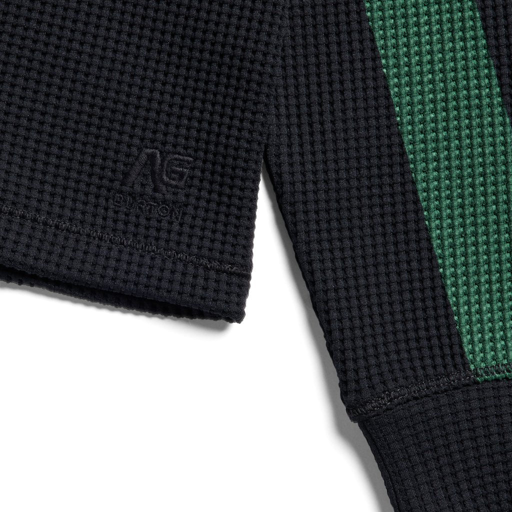 AG Tech Layer Waffle Crewneck - Trublk/Dirtymoney