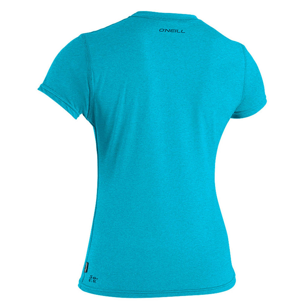 WMS TRVLR HYBRID S/S SUN SHIRT TURQUOISE