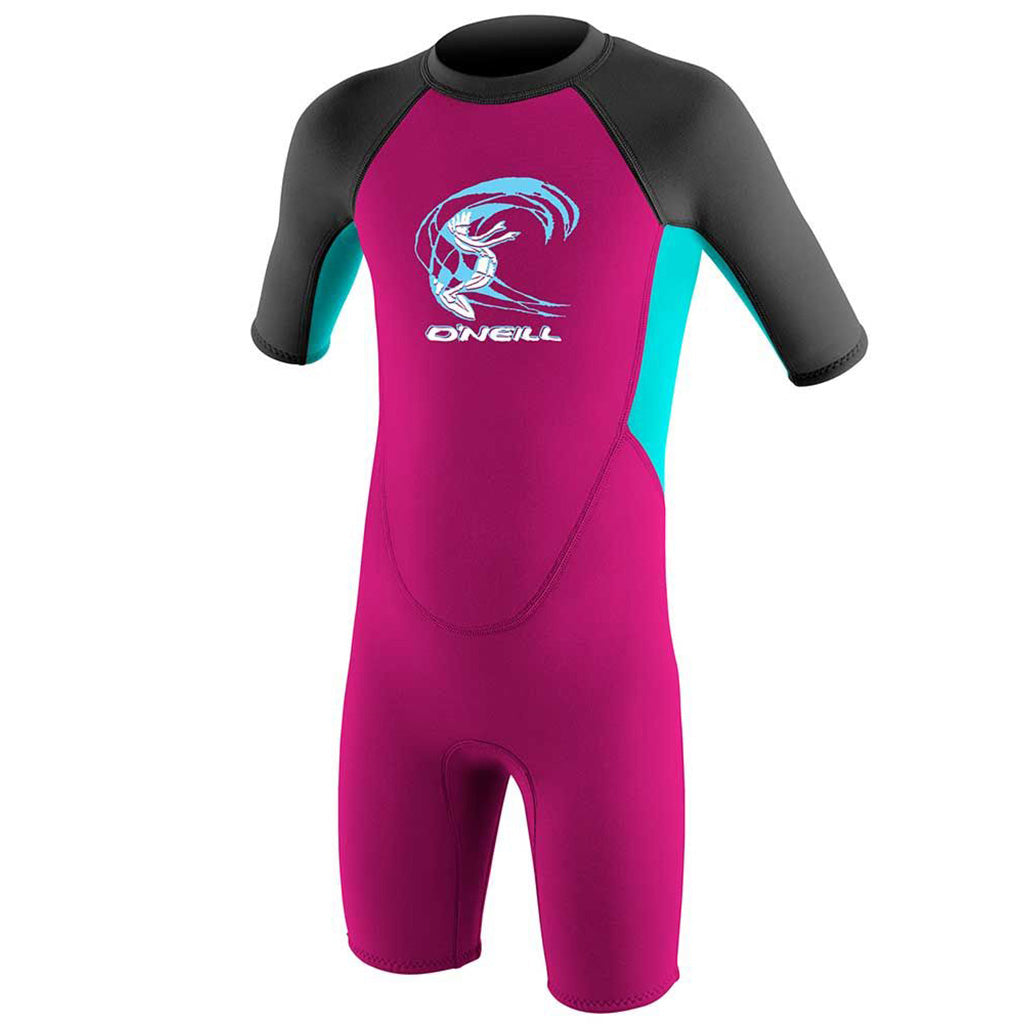 Toddler Reactor-2 2mm Back Zip S/S Spring - Girls