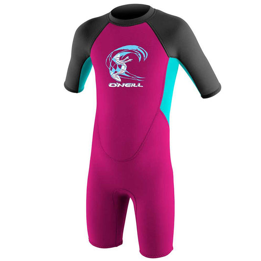 Toddler Reactor-2 2mm Back Zip S/S Spring - Girls