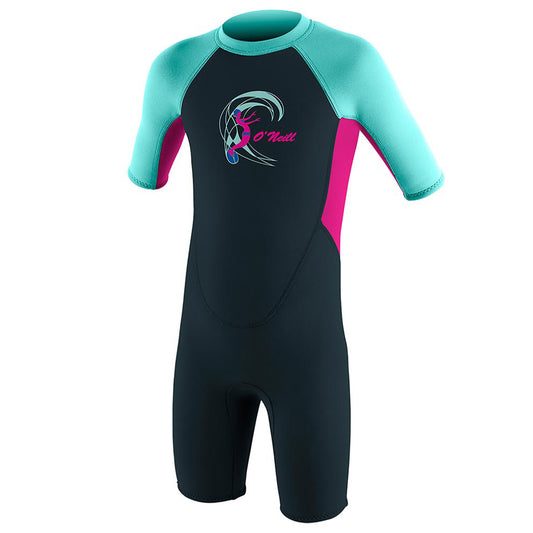 Toddler Reactor-2 2mm Back Zip S/S Spring - Girls
