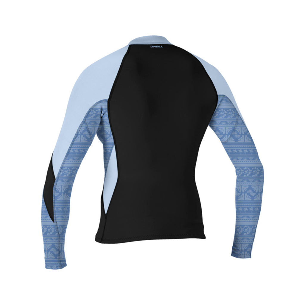 Wms Bahia 1/0.5mm Full-Zip Jacket - Black/Surfabstract/Chambrayblu