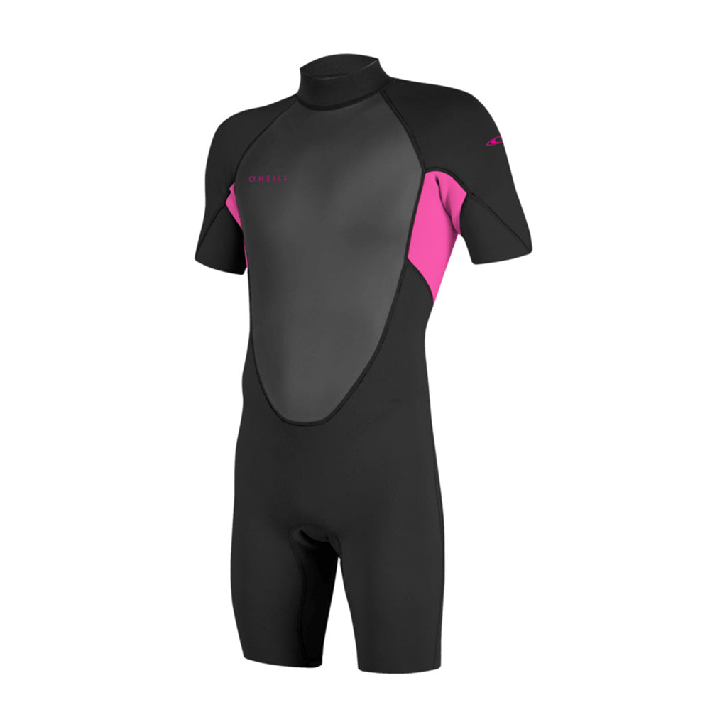 Youth Reactor-2 2mm Back Zip S/S Spring - Blk/Berry