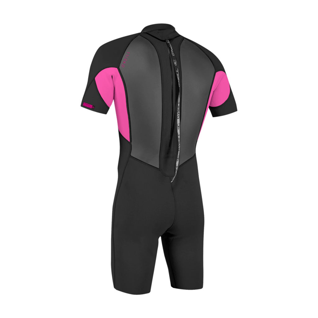 Youth Reactor-2 2mm Back Zip S/S Spring - Blk/Berry
