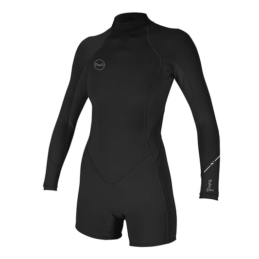 Wms Bahia 2/1 Back Zip L/S Spring - Black/Black/Black